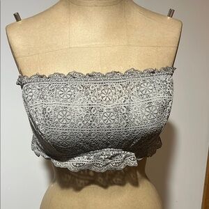 Auden Gray Lace Bandeau